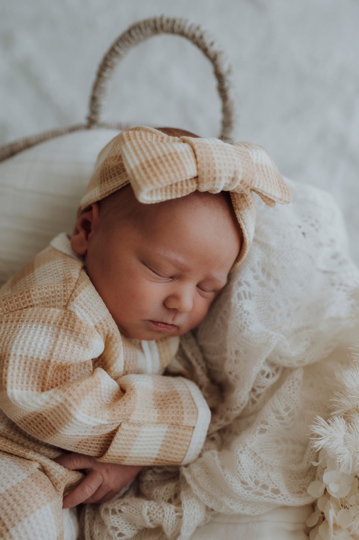 My First Topknot Gingham