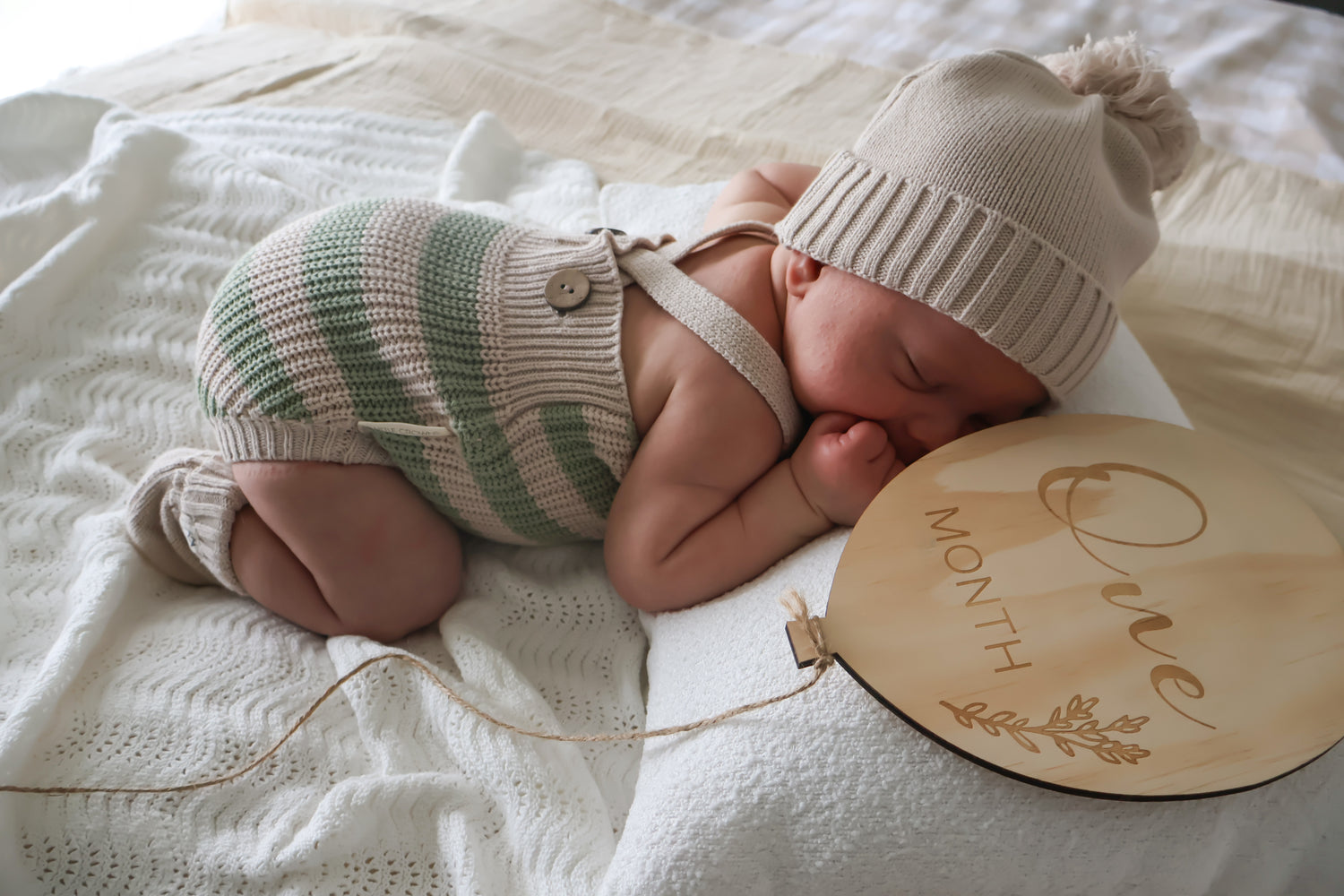 Knitted Beanie - Mushroom