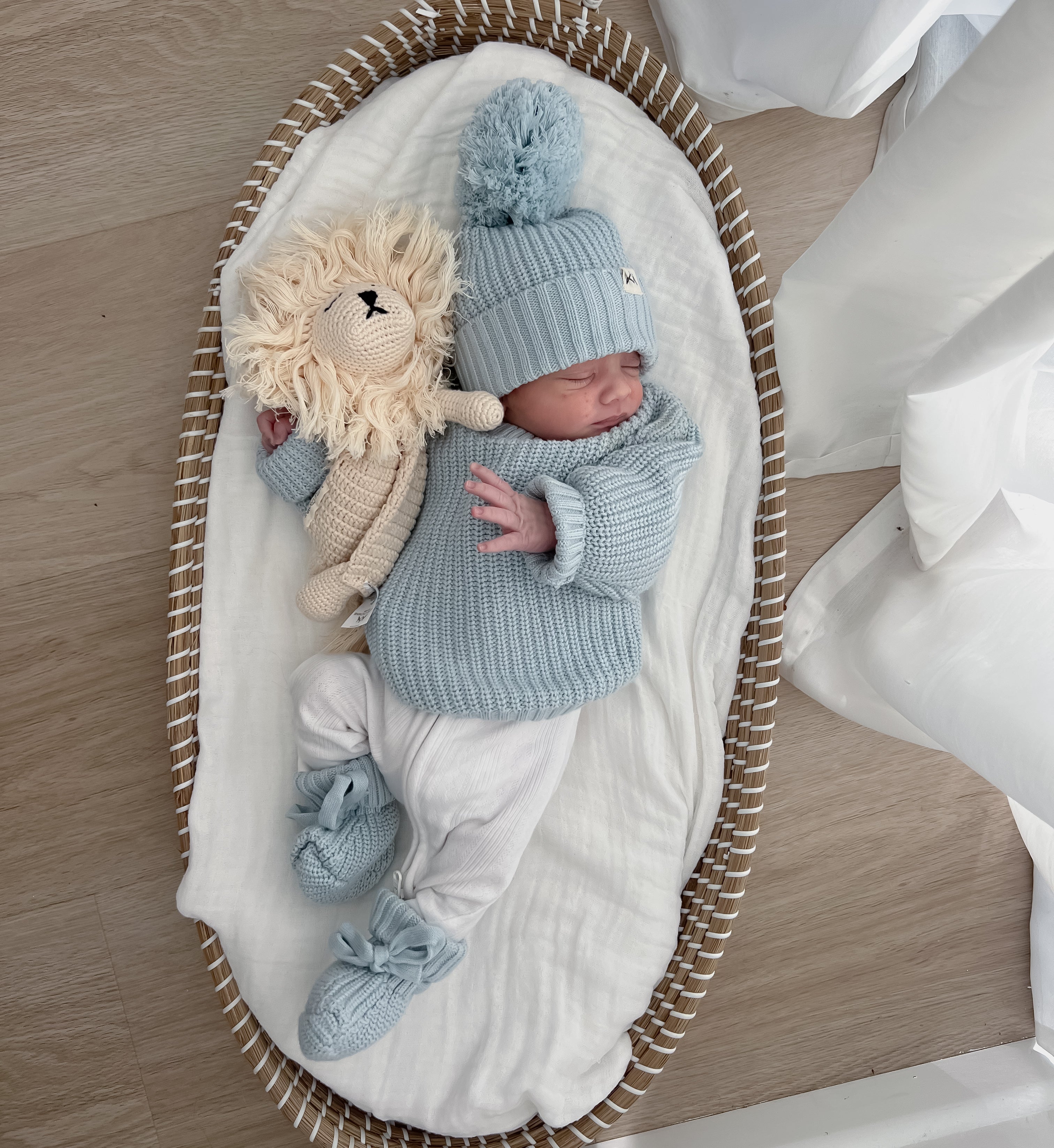 Chunky Knit Jumper - Stormy Blue