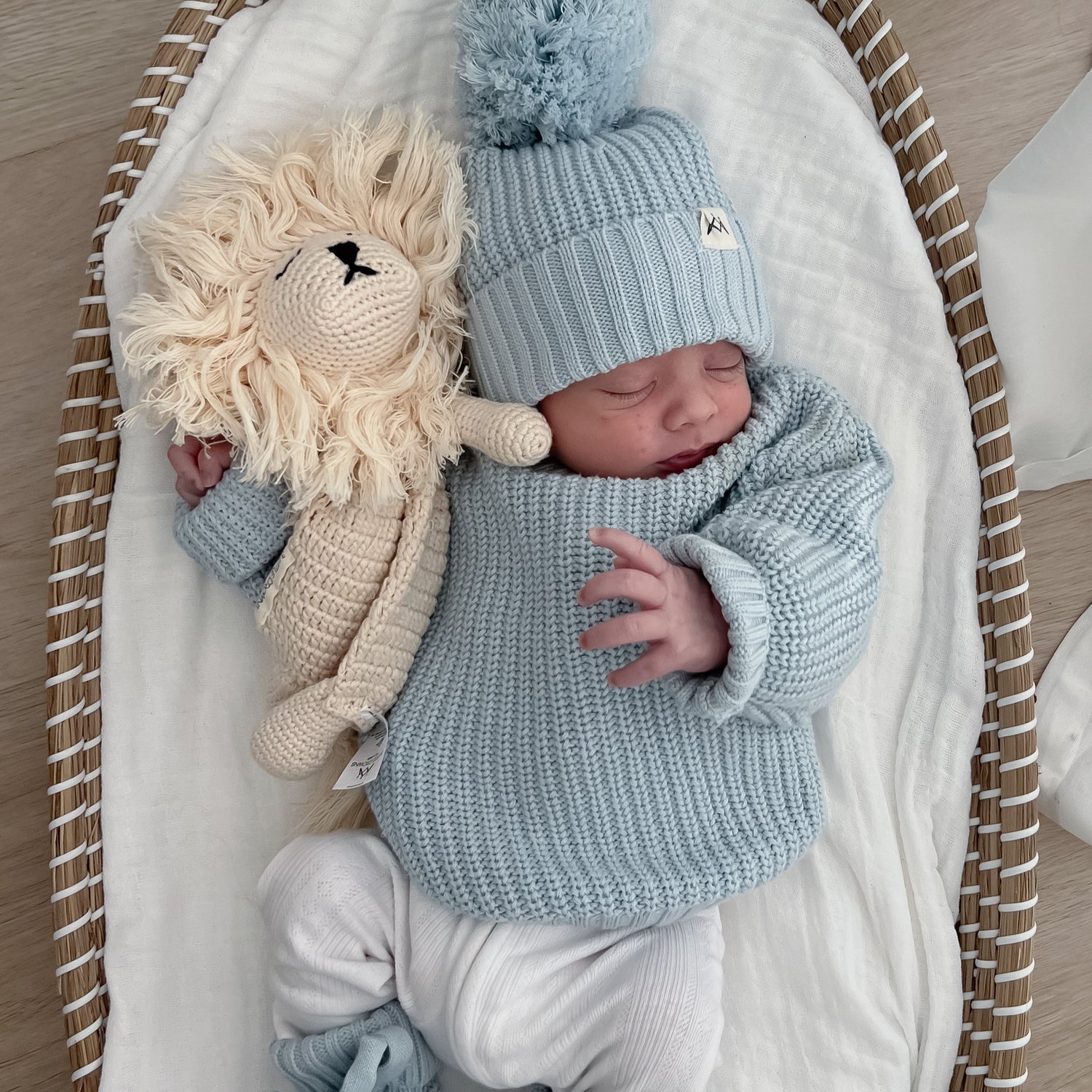 Chunky Knit Jumper - Stormy Blue